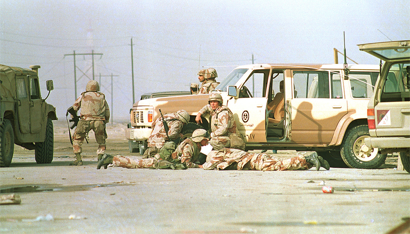 Illustration for article titled Saddam Strikes Back: Iraq's Failed Invasion Of A Saudi City During Desert Storm